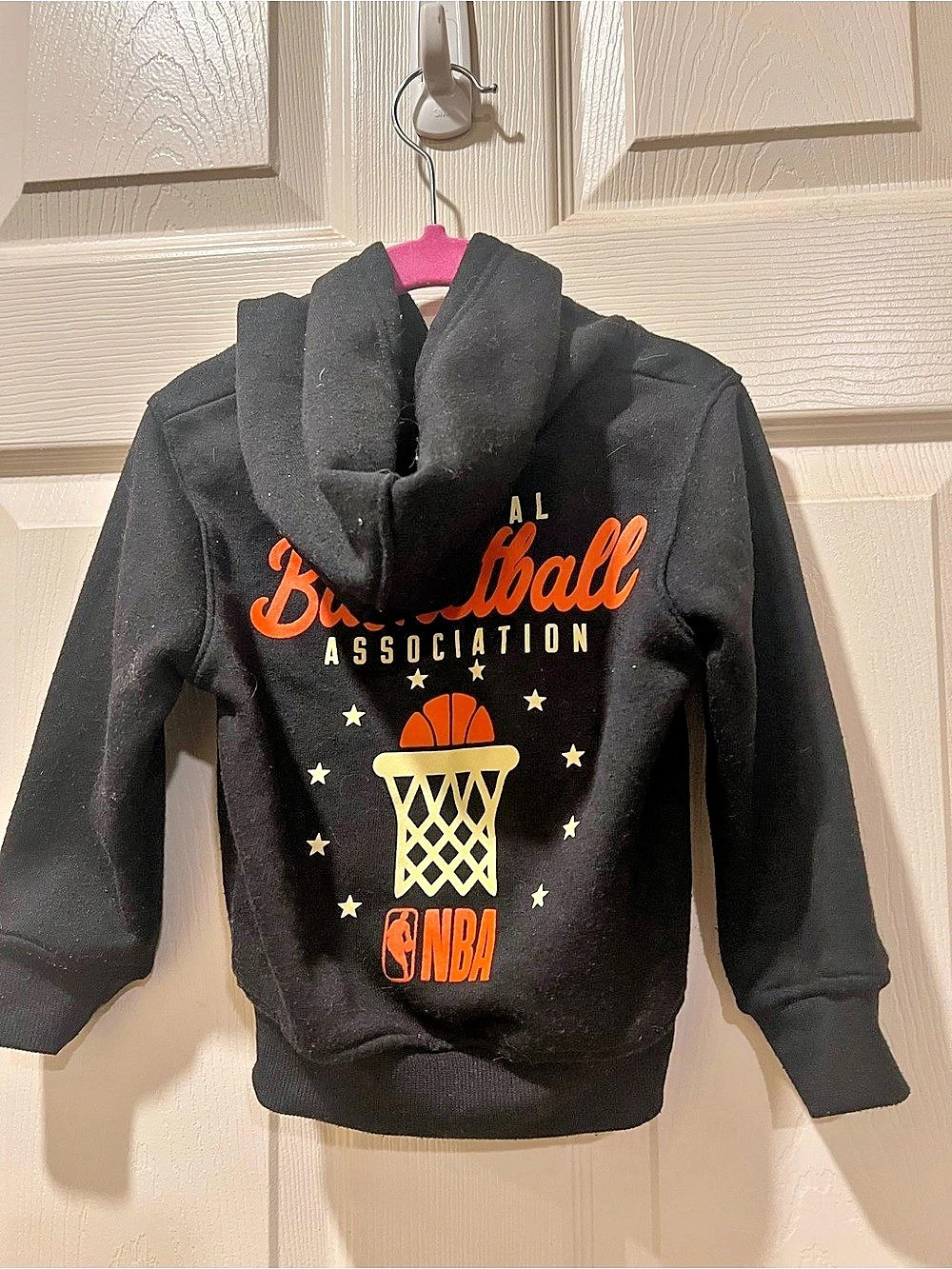 NBA Basketball Graphic Hoodie Toddler 2T Black Pullover - Picture 2 of 3